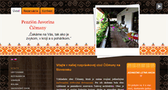 Desktop Screenshot of penzionjavorina.sk