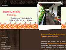 Tablet Screenshot of penzionjavorina.sk